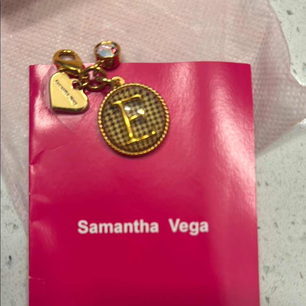Samantha Vega Gold Charm Keychain
